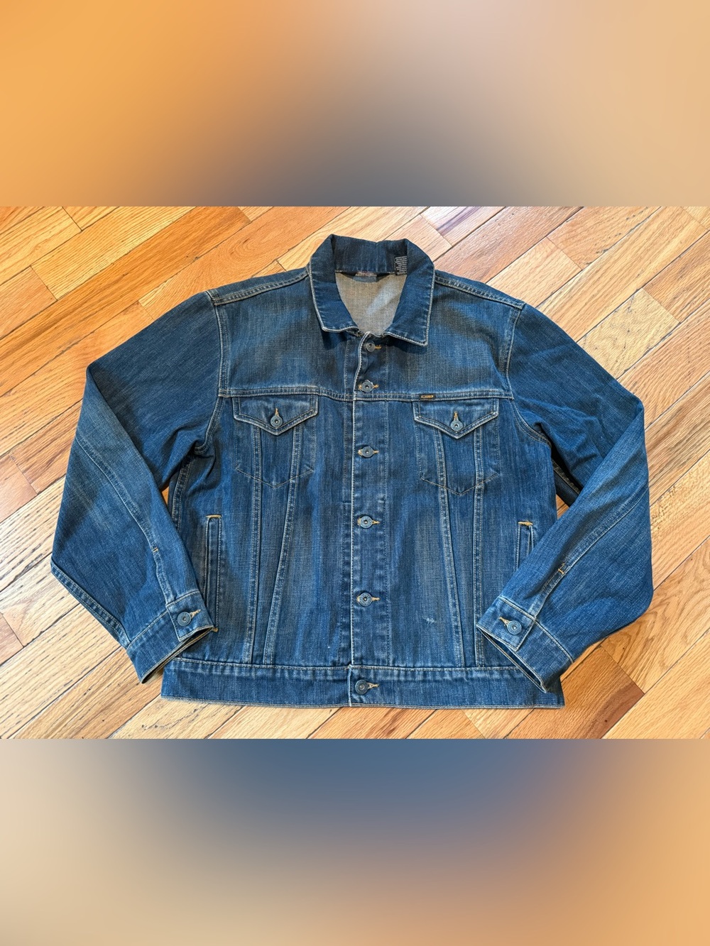 VTG Polo Jeans Company Ralph Lauren Trucker Jacket Dark Wash Denim Men’s Size S